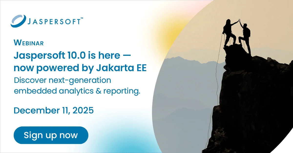 Webinar: Join us to learn about Jaspersoft's latest release, next generation embedded analytics and reporting