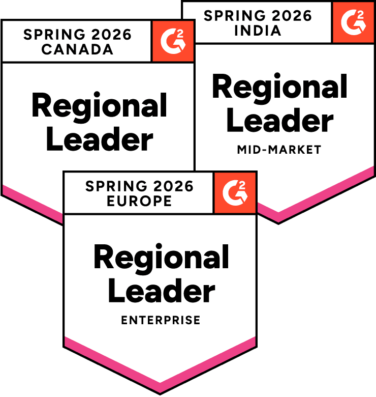Enterprise Leader in Embedded Business Intelligence G2 award 