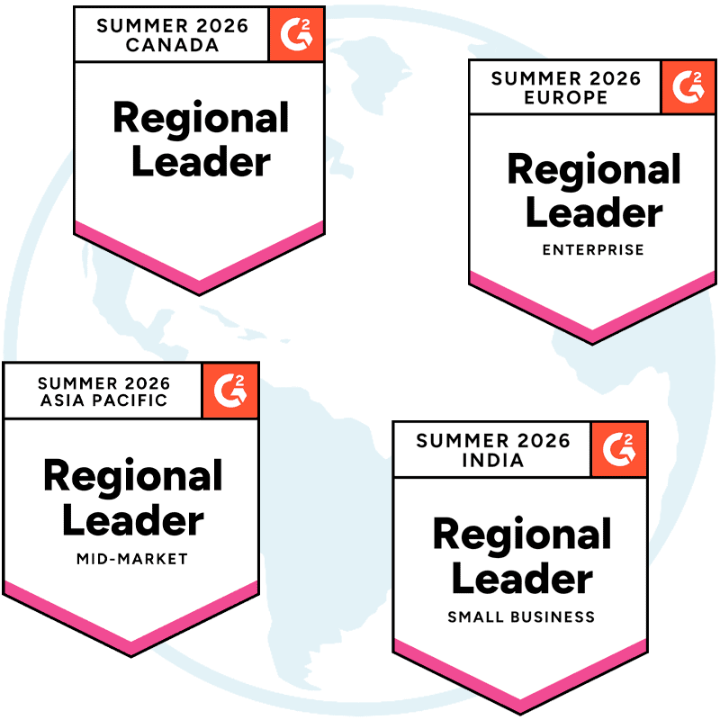 Regional badges awarded Jaspersoft in Enterprise, Mid-Market, and Small Business categories