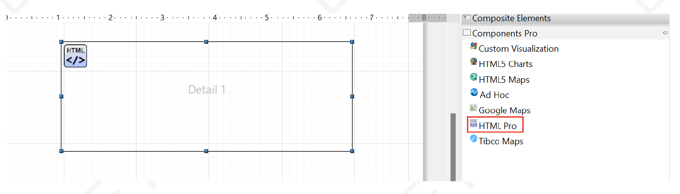 New HTML Pro component