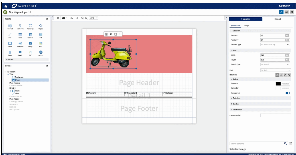 New image preview functionality