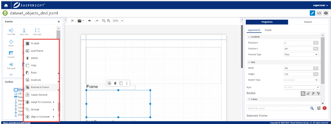 New contextual menu streamlines workflows