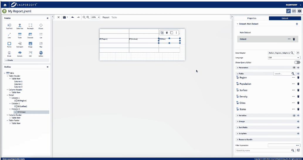 Enhanced table editor allows for easy management of tables - screenshot #2