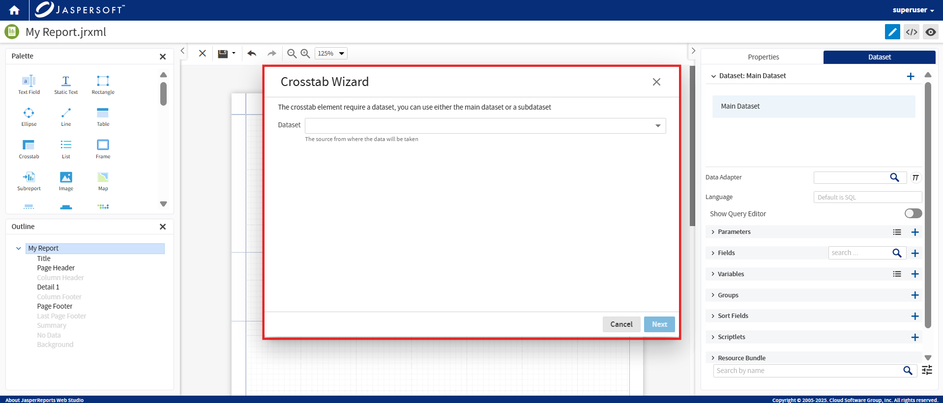 Cross-tab reports with the simpler, more intuitive wizard