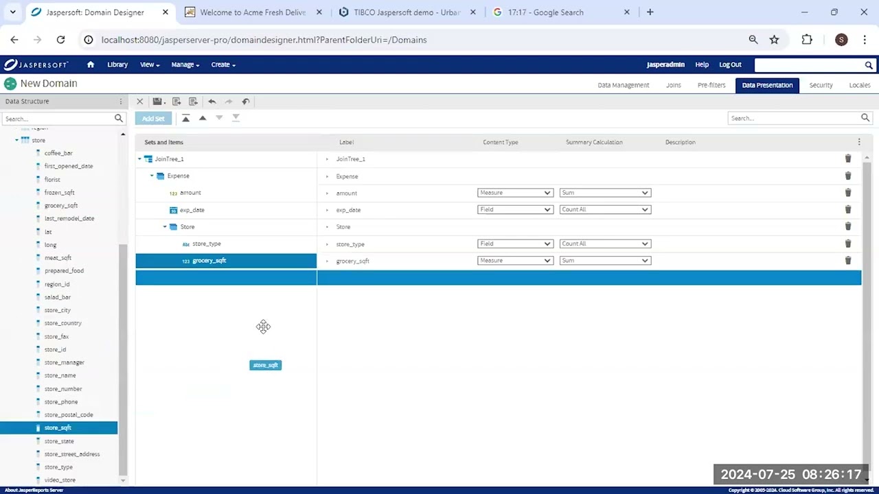 Getting Started: Creating Domains in JasperReports Server